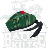 Scottish Irish Tartan Glengarry Kilt Cap | Battle of Kilts